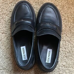 Steve Madden Black Loafers